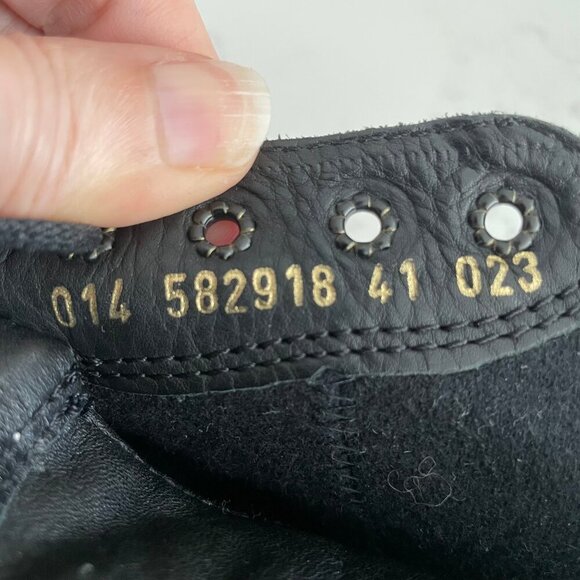 Ecco Soft Lace Up Leather Walking Sneaker w Gripper Outersole Black Sz 41 - Picture 10 of 15